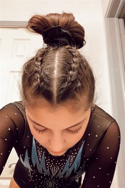 hairstyles gymnastics|cute hairstyles for gymnastics practice.